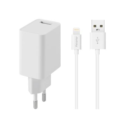 FAIRPLAY – CHARGEUR 12W USB-A + CÂBLE LIGHTNING